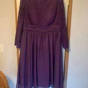 Elegant Purple Lace Dress No Tags